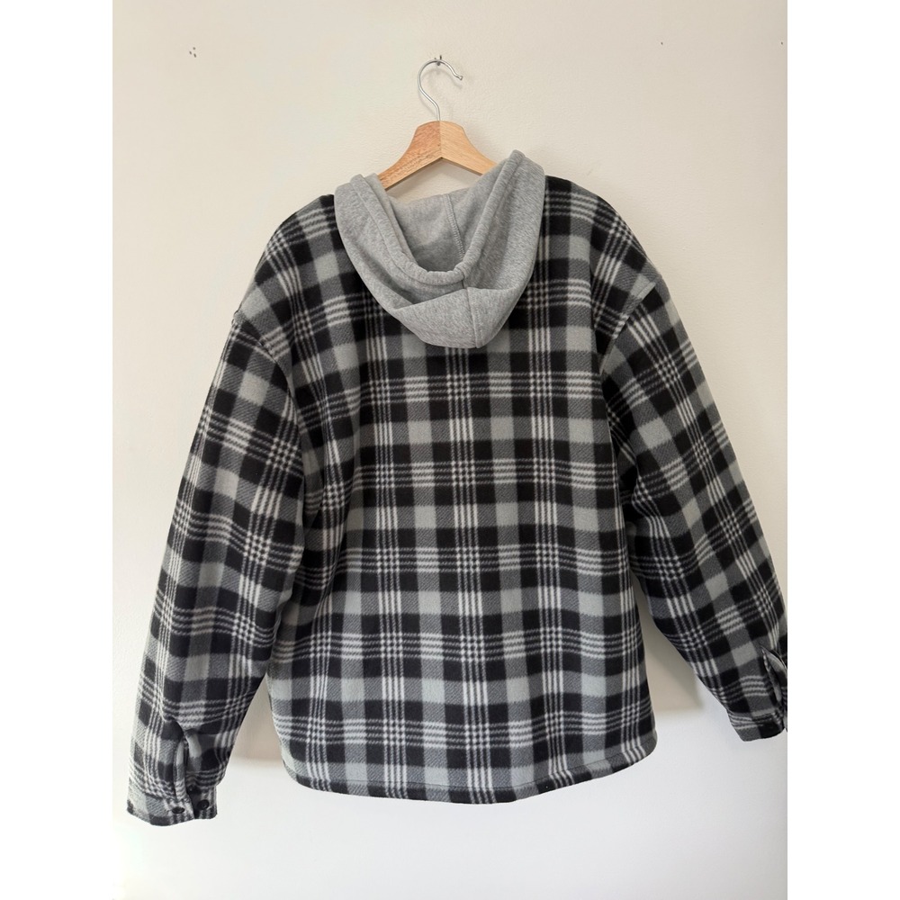 Iceburg Outerwear Flannel Fleece Zip-Up Jacket – Gray – Men's Large - Picture 3 of 3